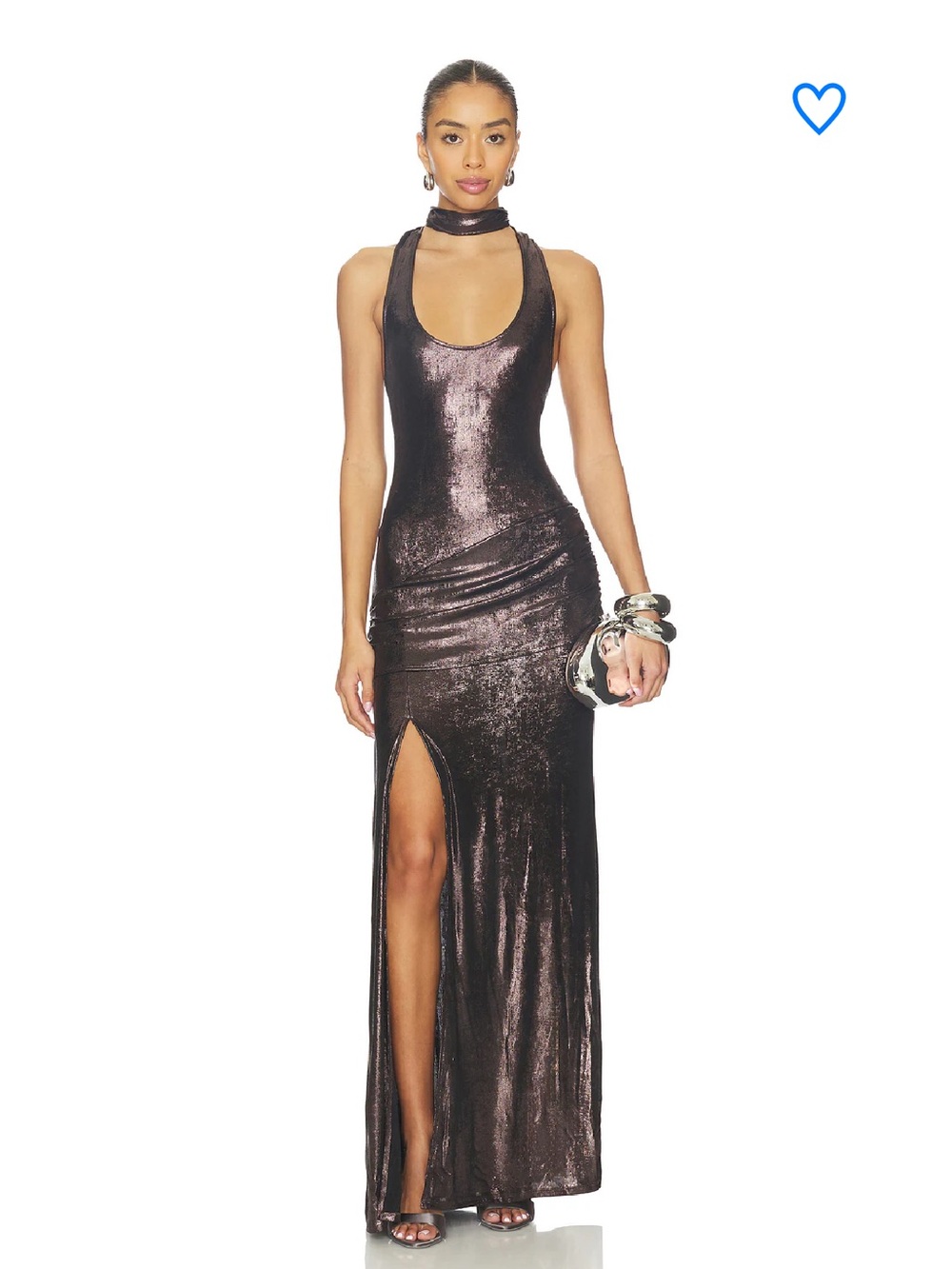 superdown Indira Maxi Dress in Gunmetal